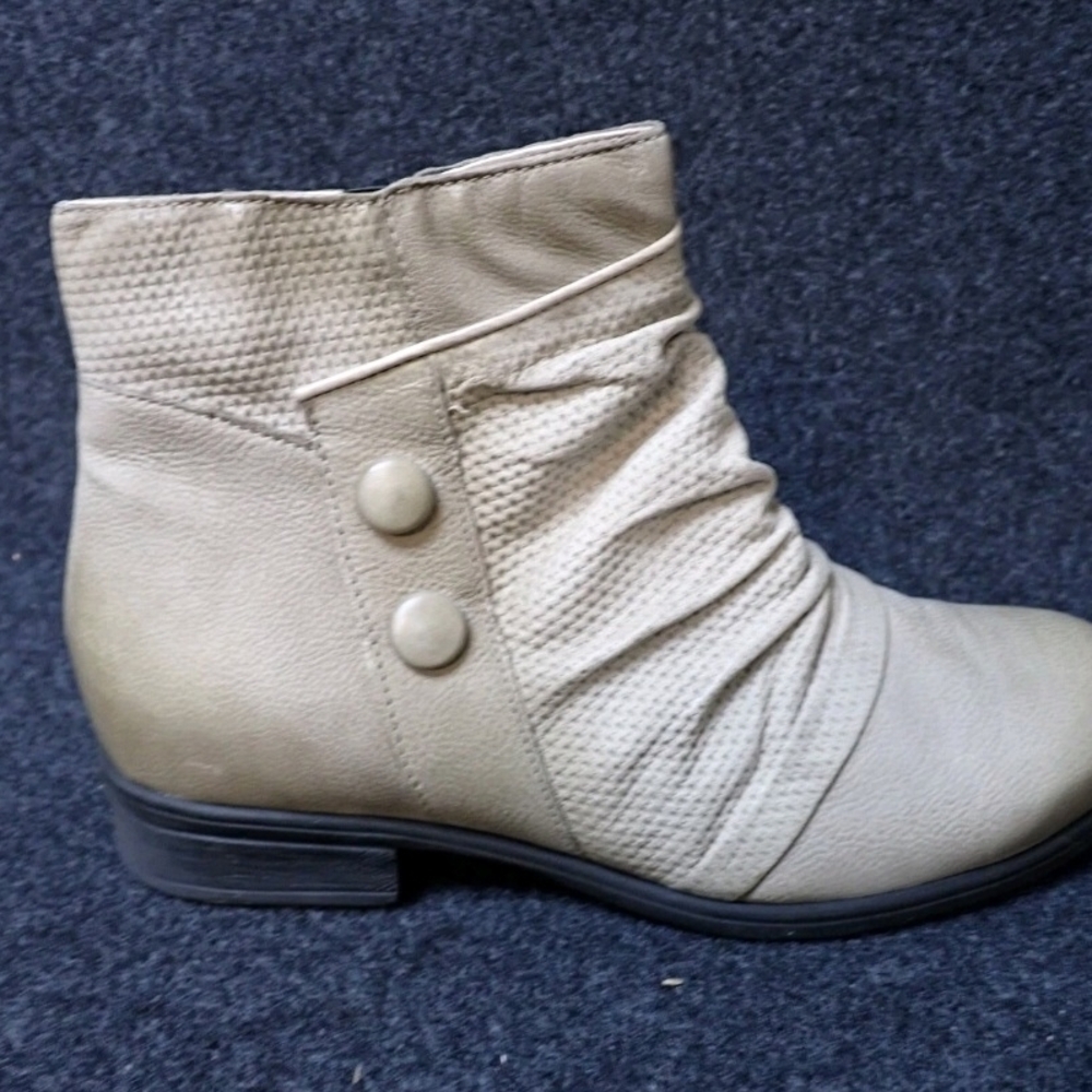 Miz Mooz Cream Ankle Booties